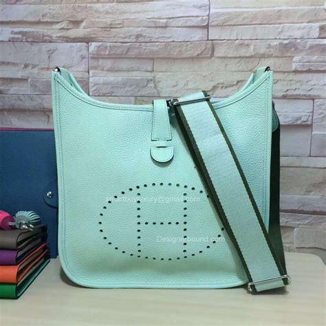 replica hermes evelyne iii gm bags in green color|copies of Hermes clutch bag.